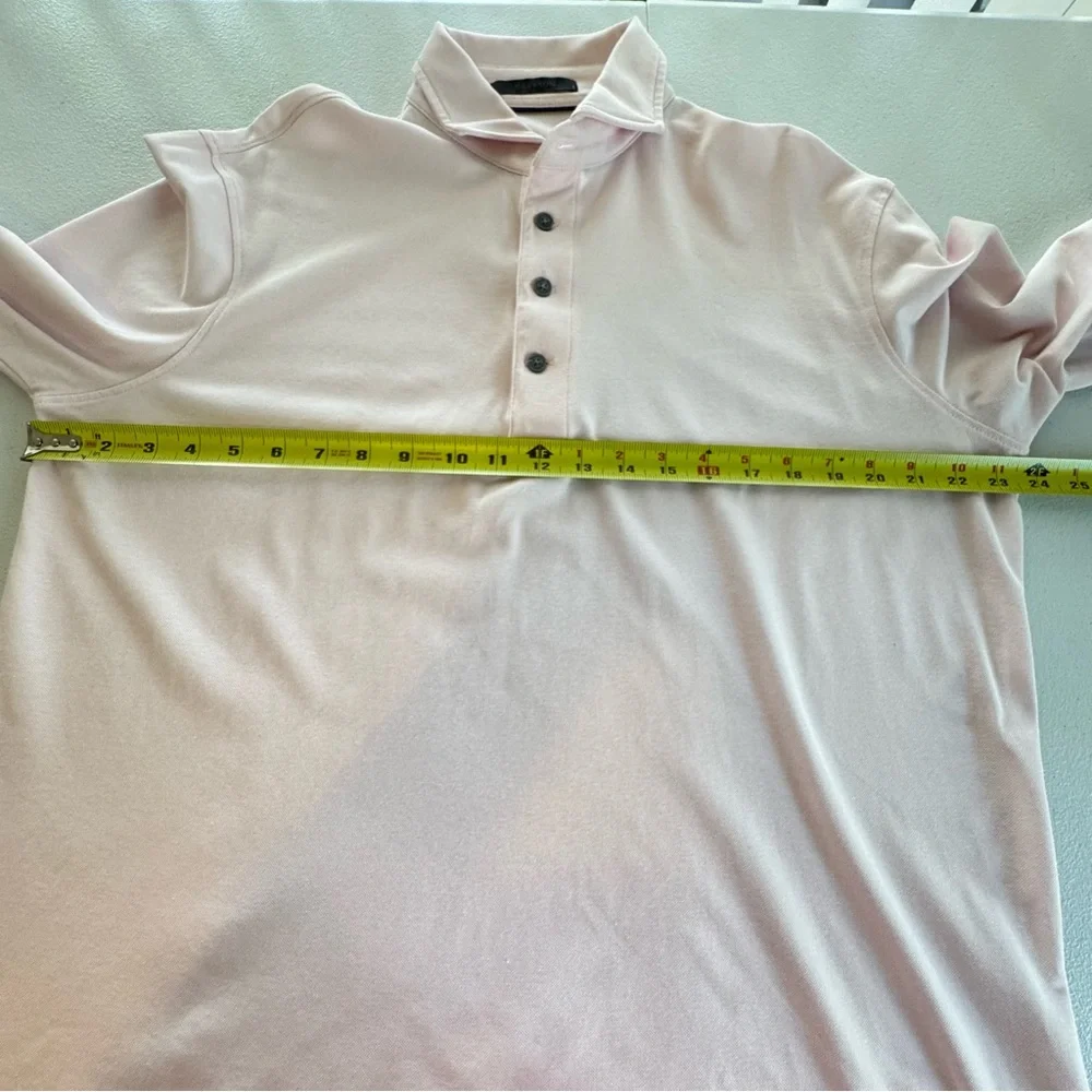 Greyson Polo Shirt Pink Long Sleeve Men's Size L